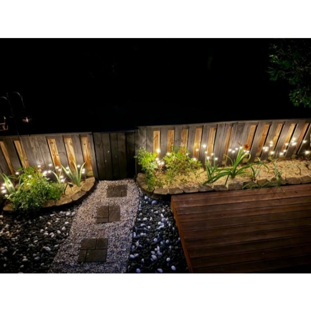 Solar Garden Lights, 4 Pack 32 LED Solar Outdoor Lights, Outdoor Decoration